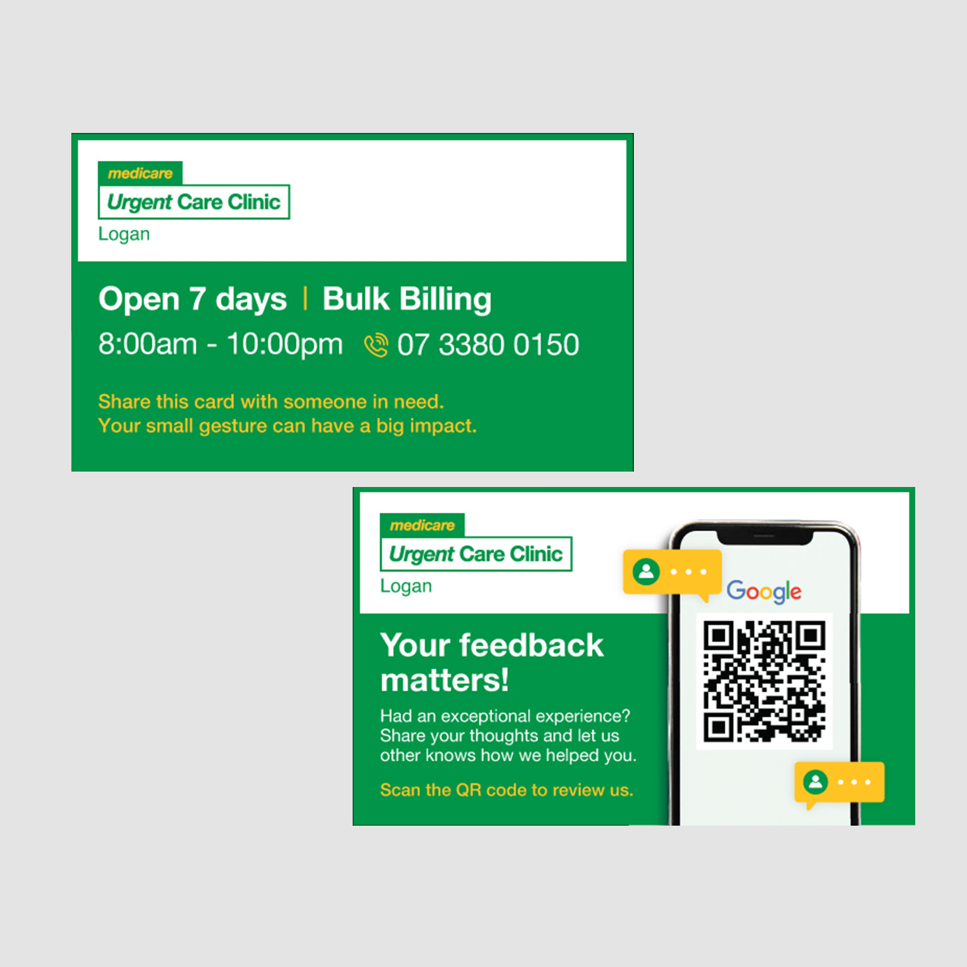 Urgent Care Google Review Card (forhealth)