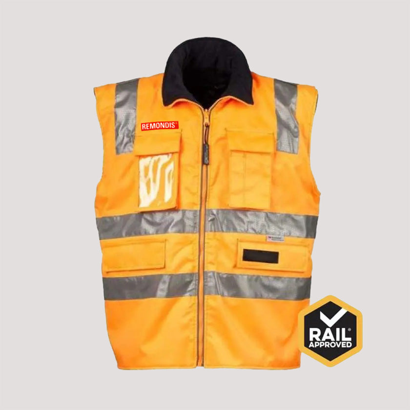 Premium Rain Vest, Ripstop, 3M Tape, Rail Spec