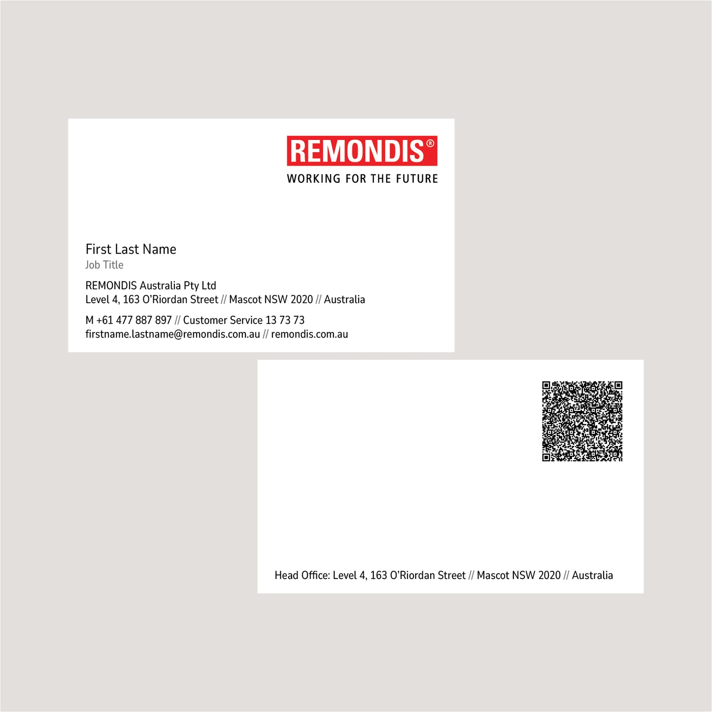 REMONDIS Business Cards